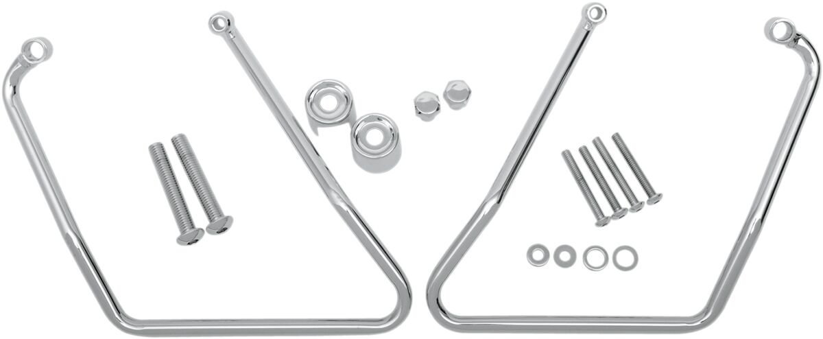 Drag Specialties Chrome Saddlebag Support Brackets