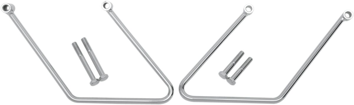 Drag Specialties Chrome Saddlebag Support Brackets
