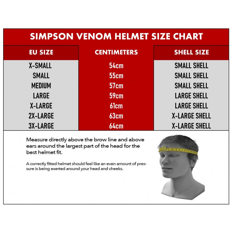 Simpson Venom Helmet - Tattoo