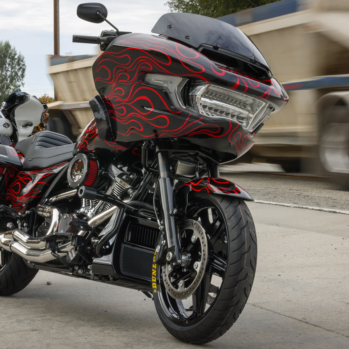 Thrashin 2024-on Road Glide Bottom Tree – Black – installation detail; other components not included