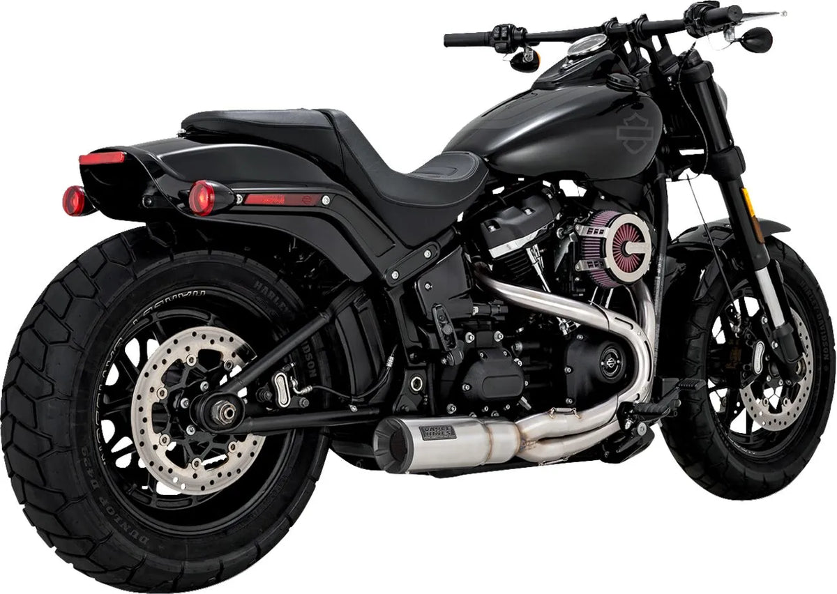 Vance & Hines 2-into-1 Hi-Output Short Exhaust System – Brushed – 27331