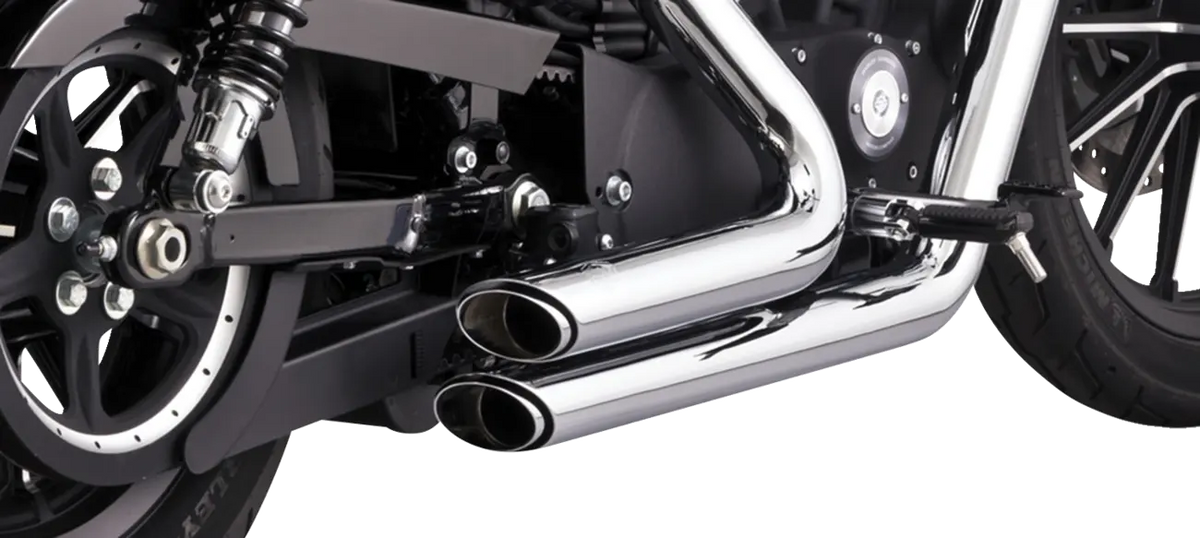 Vance & Hines Shortshots Staggered Exhaust System – Chrome – 17329