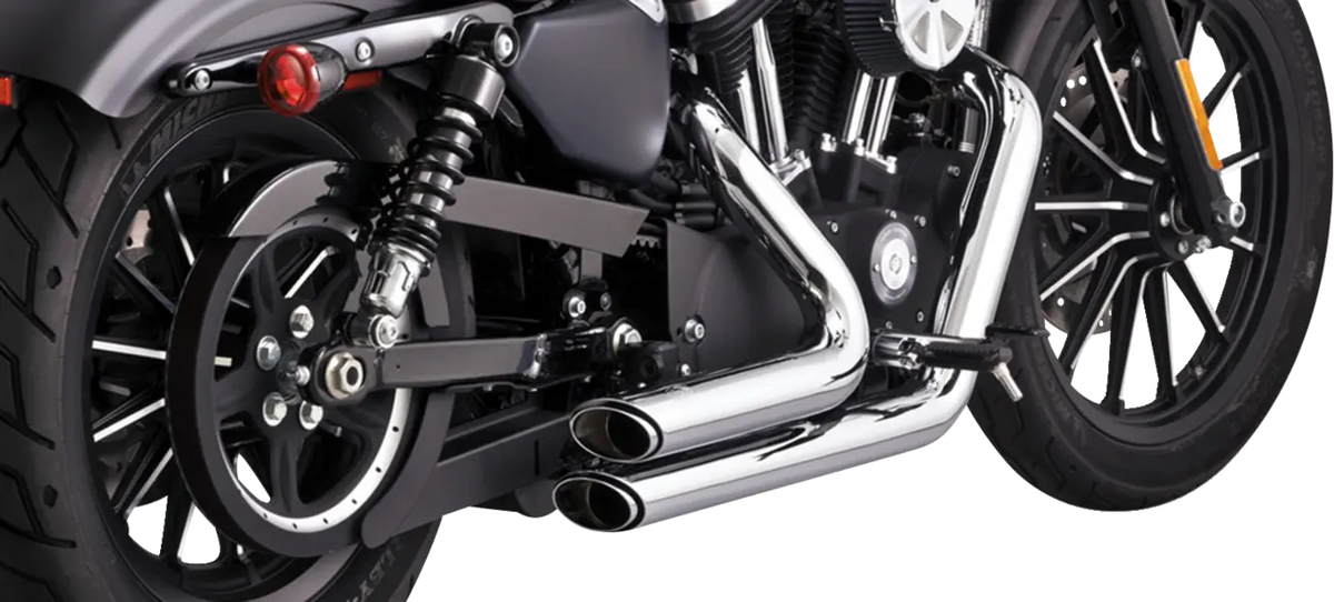 Vance & Hines Shortshots Staggered Exhaust System – Chrome – 17329
