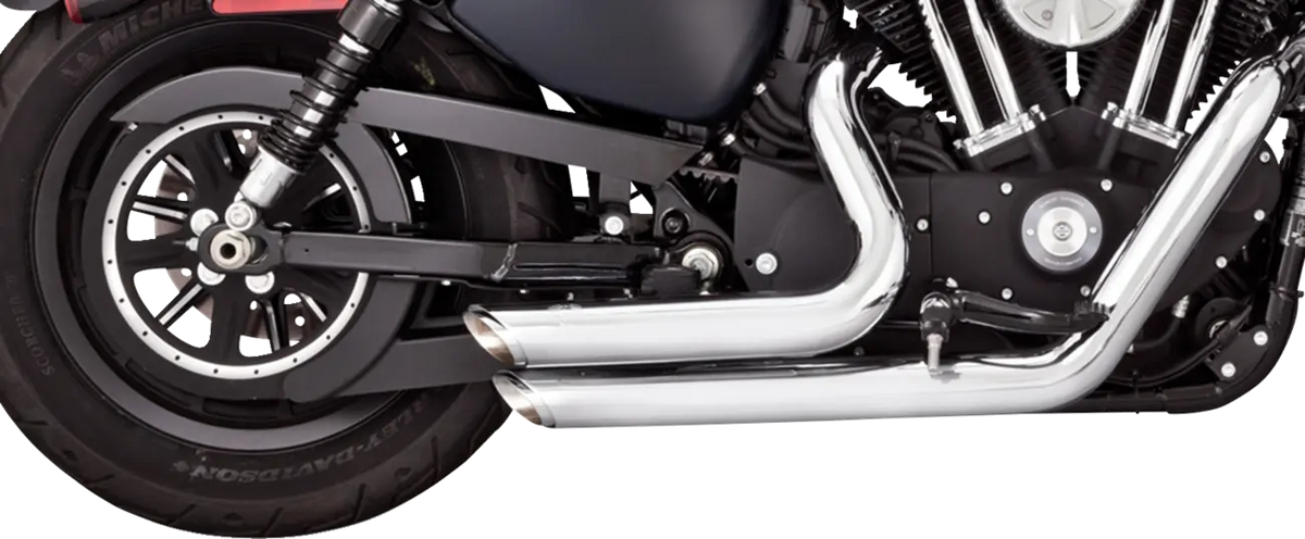 Vance & Hines Shortshots Staggered Exhaust System – Chrome – 17329