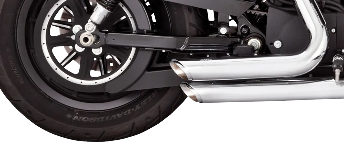 Vance & Hines Shortshots Staggered Exhaust System – Chrome – 17329