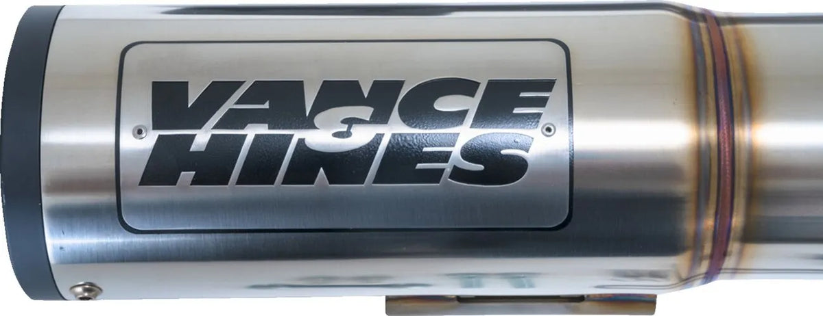 Vance & Hines Hi Output Exhaust System – Silver, Brushed Works – 27321