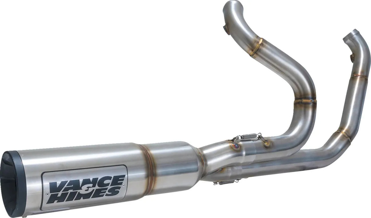 Vance & Hines Hi Output Exhaust System – Silver, Brushed Works – 27321