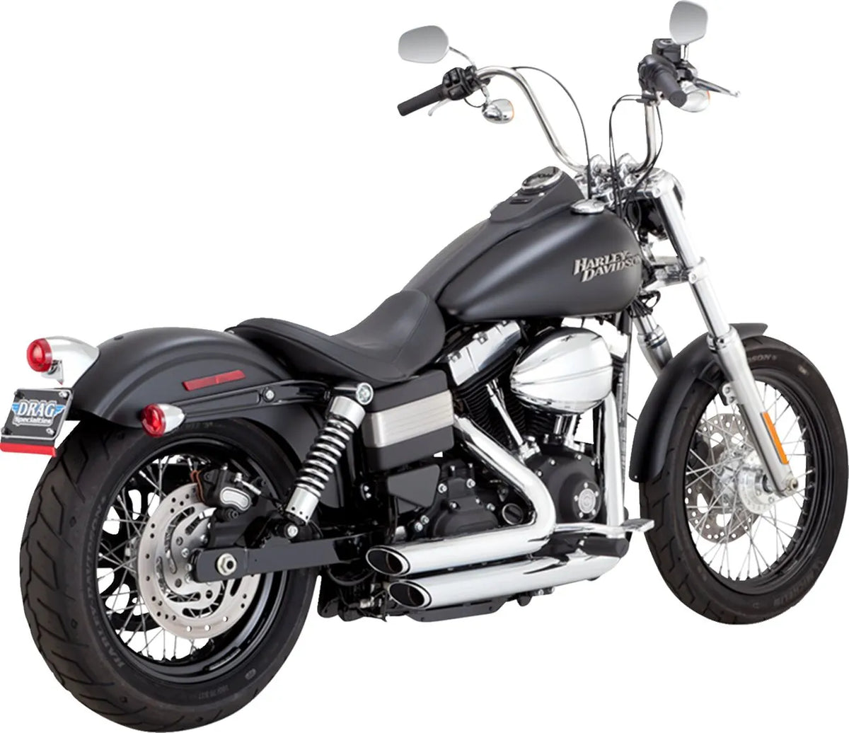 Vance & Hines Shortshots Staggered Exhaust Systems – Chrome – 17327
