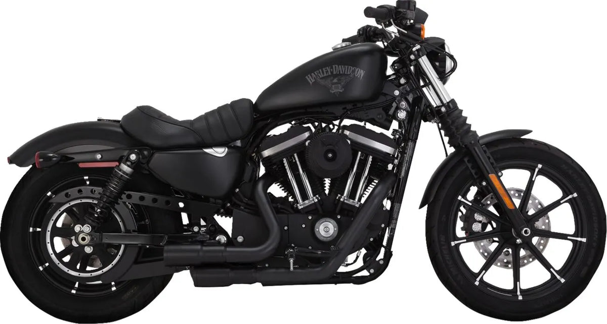Vance & Hines 2-into-2 Mini Grenades Exhaust System – Black, Ceramic, Mild Steel – 46374
