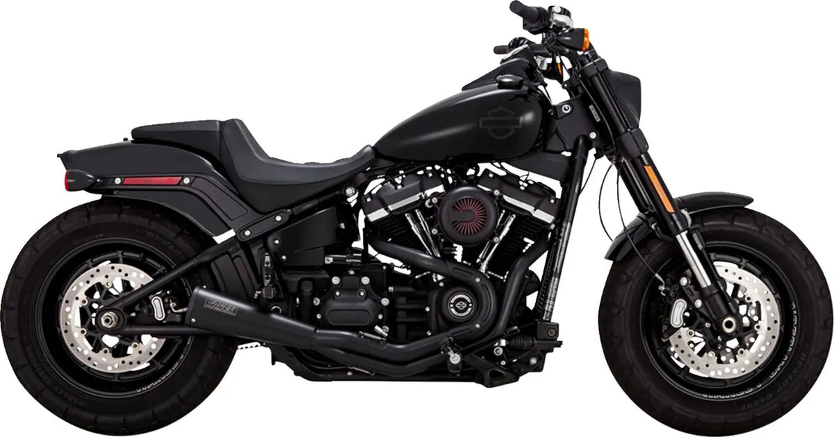 Vance & Hines 2-into-1 Upsweep Exhaust System – Black – 47323