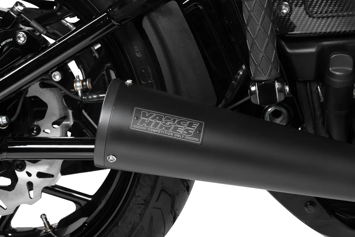Vance & Hines 2-into-1 Upsweep Exhaust System – Black – 47323