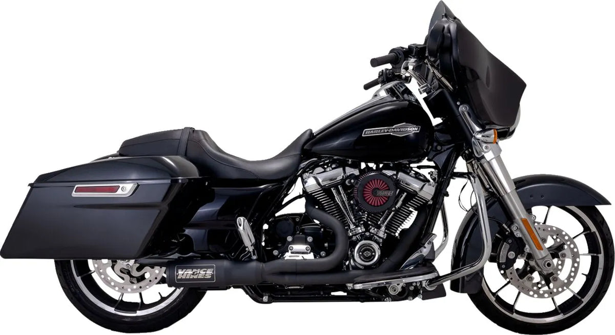 Vance & Hines 2-into-1 High Output PCX™ Exhaust System – Black, Matte – 47321-22