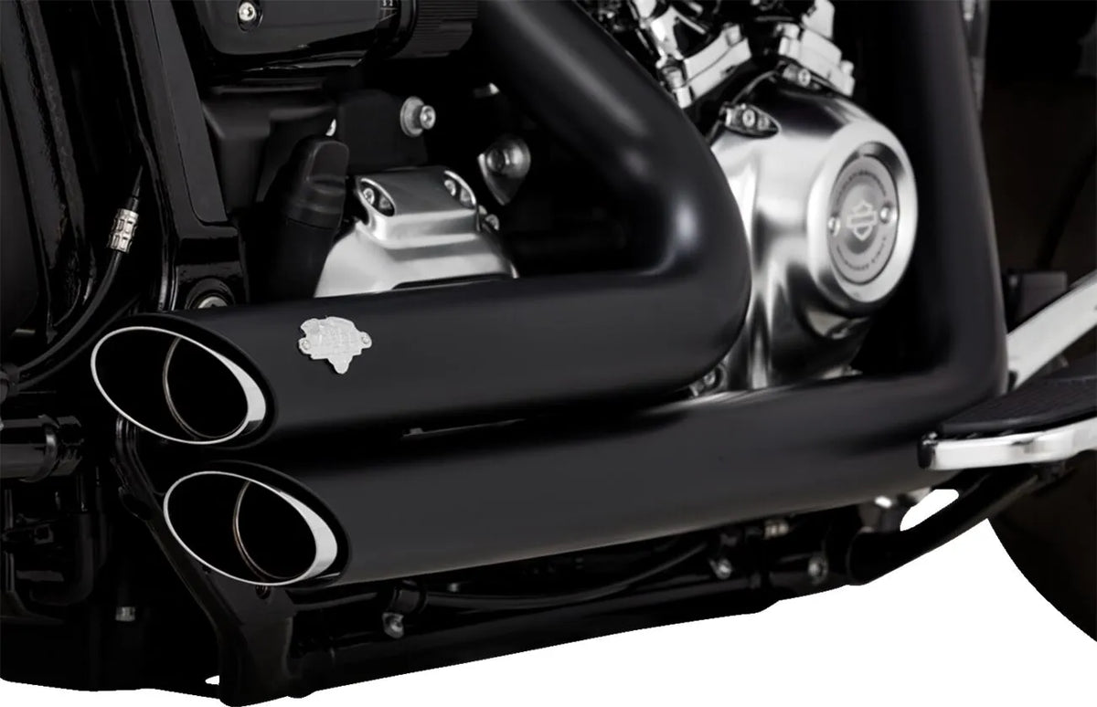 Vance & Hines Shortshots Staggered Exhaust System – Black, Matte – 47335-22