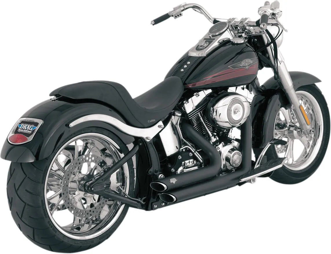 Vance & Hines Shortshots Staggered Exhaust System – Matte, Ceramic, Black – 47222