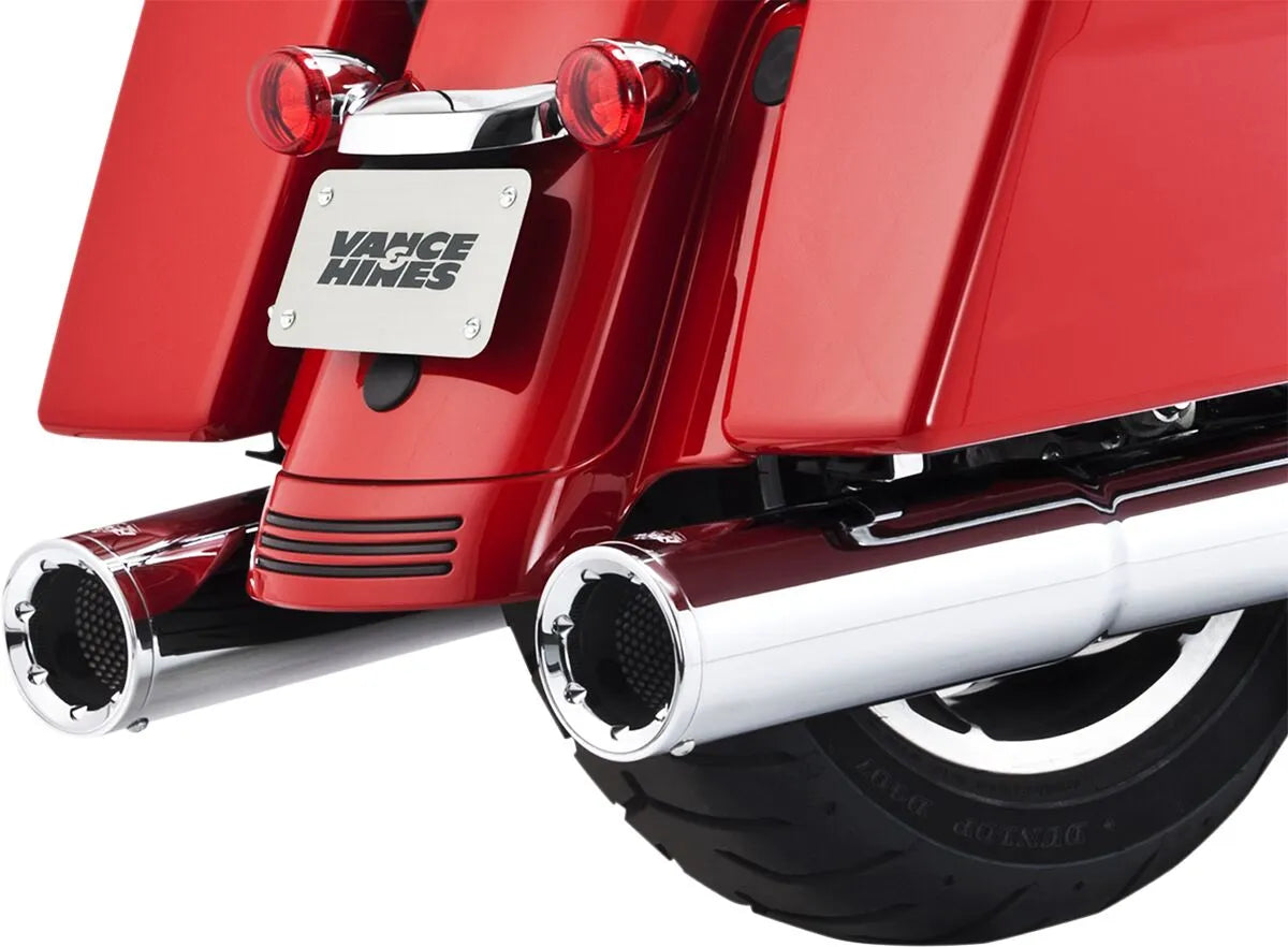 Vance & Hines Hi-Output Slip-On Mufflers – Chrome – 16463