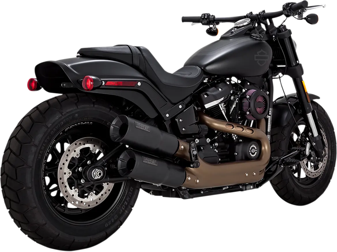 Vance & Hines Hi-Output Slip-On Mufflers – Matte, Black – 46547