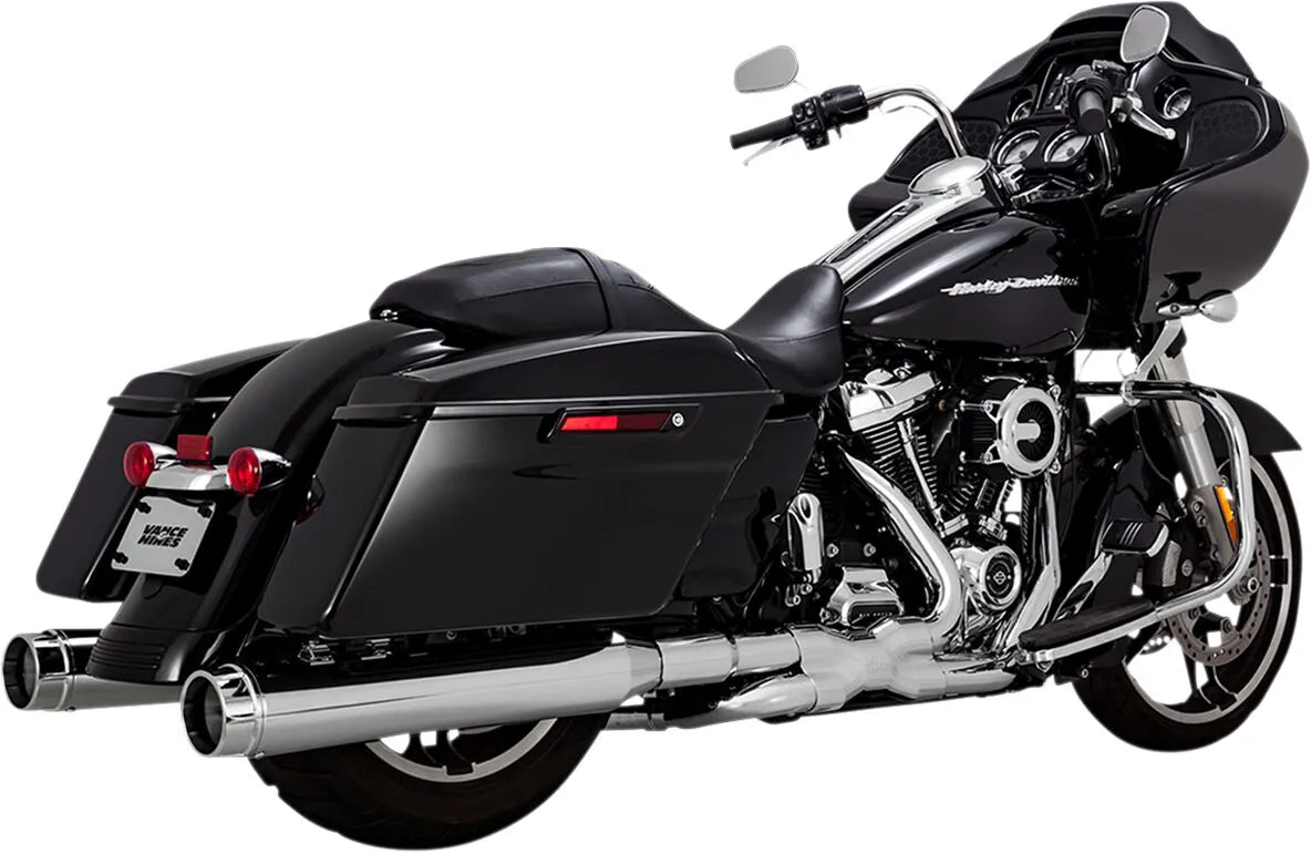 Vance & Hines Torquer 450 Slip-On Mufflers – Chrome – 16674