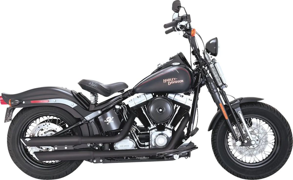 Vance & Hines 3" Twin Slash Slip-On Mufflers – Black – 46341