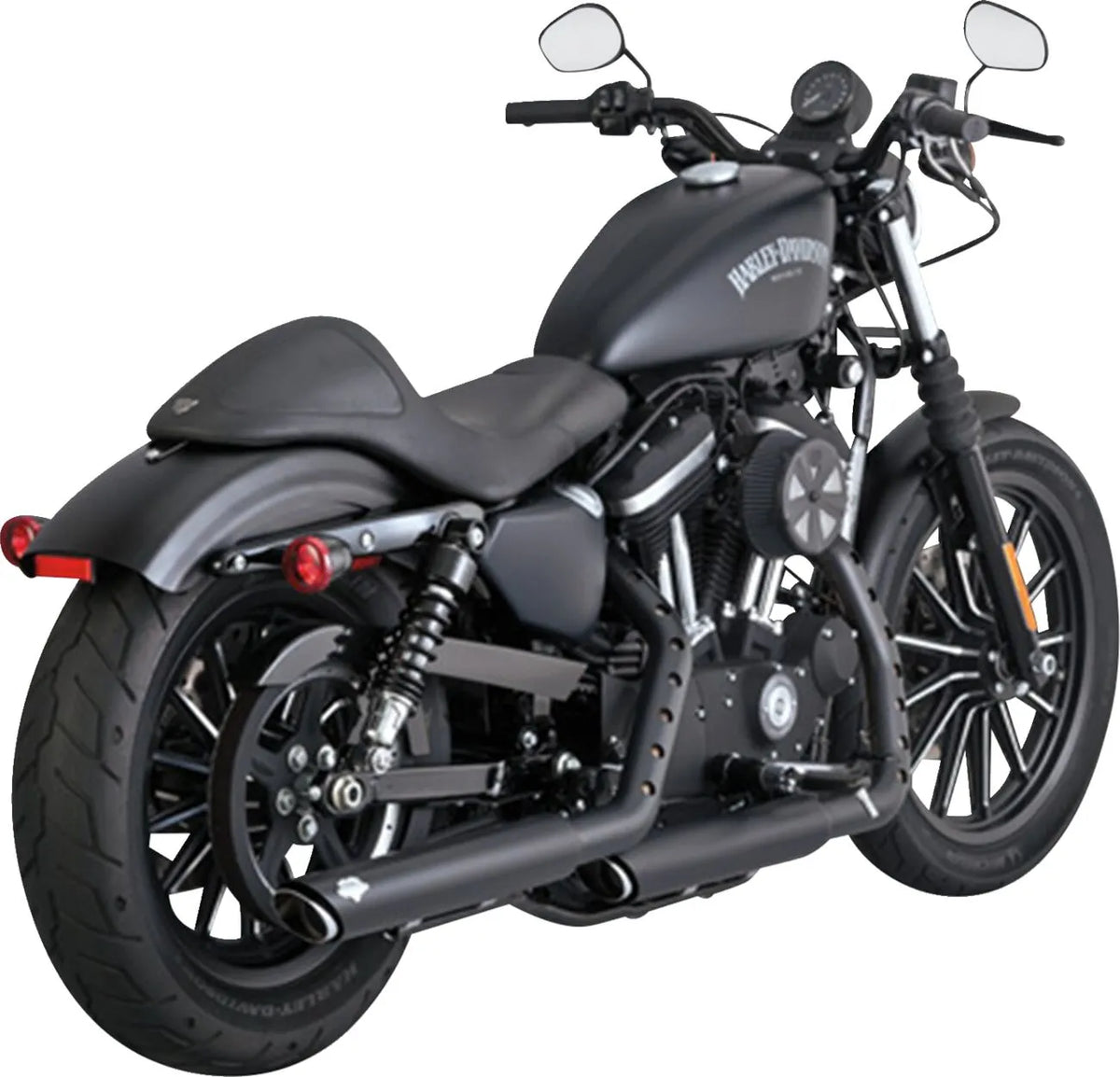 Vance & Hines 3" Twin Slash Slip-On Mufflers – Black – 46361