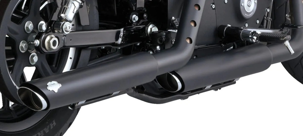 Vance & Hines 3" Twin Slash Slip-On Mufflers – Black – 46361