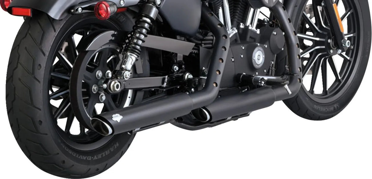 Vance & Hines 3" Twin Slash Slip-On Mufflers – Black – 46361