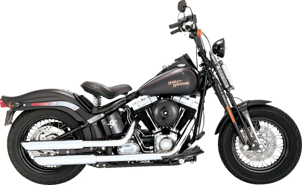 Vance & Hines 3" Twin Slash Slip-On Mufflers – Chrome – 16842