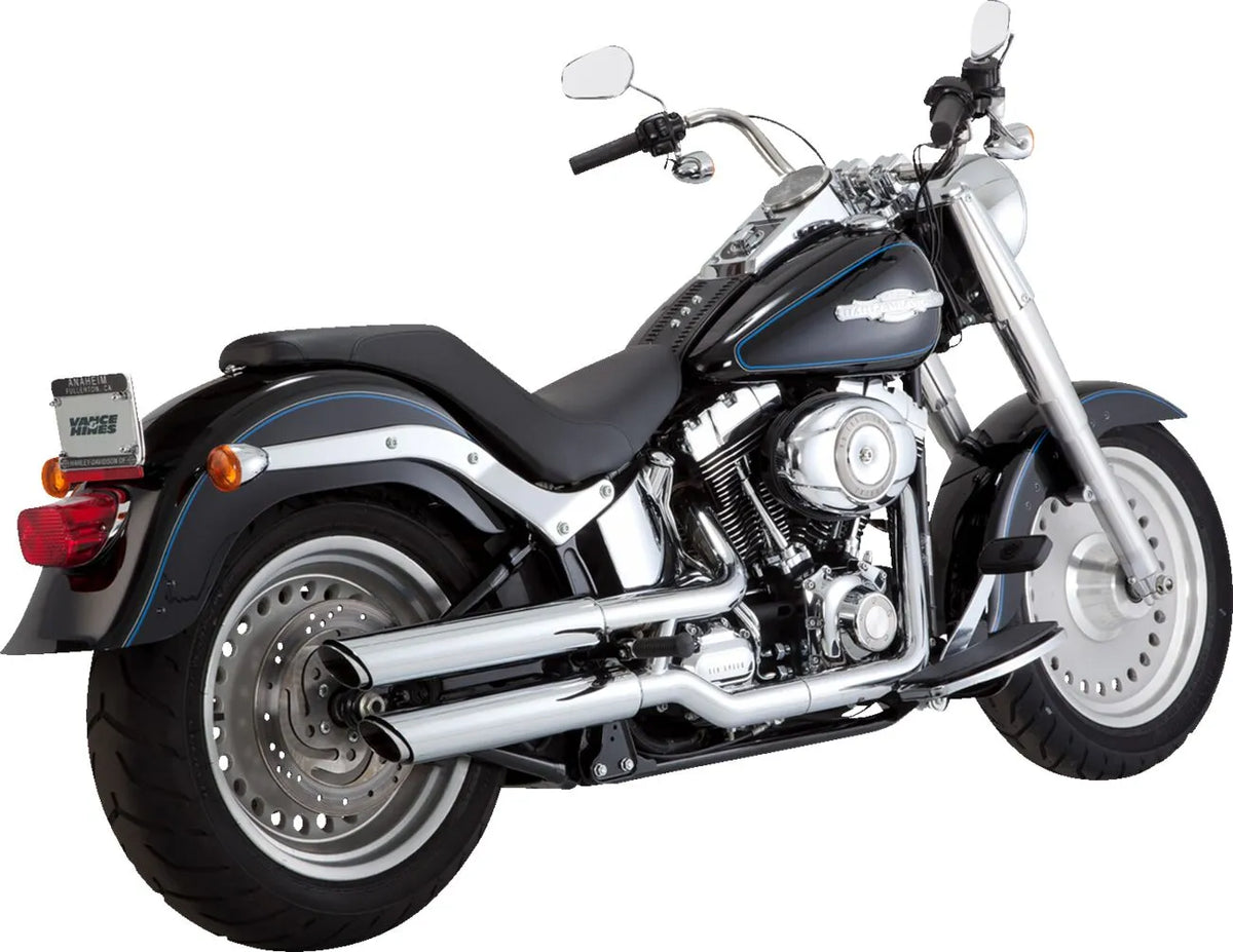 Vance & Hines Twin Slash 3" Slip-On Mufflers – Chrome – 16844