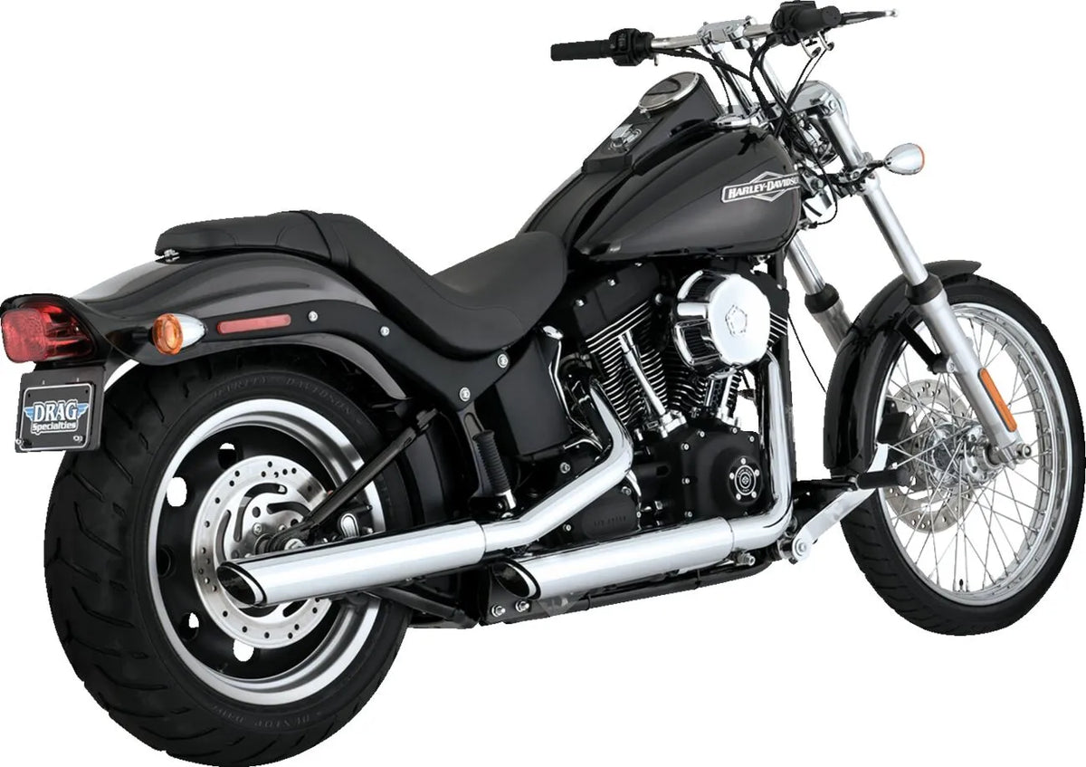 Vance & Hines 3" Twin Slash Slip-On Mufflers – Chrome – 16834
