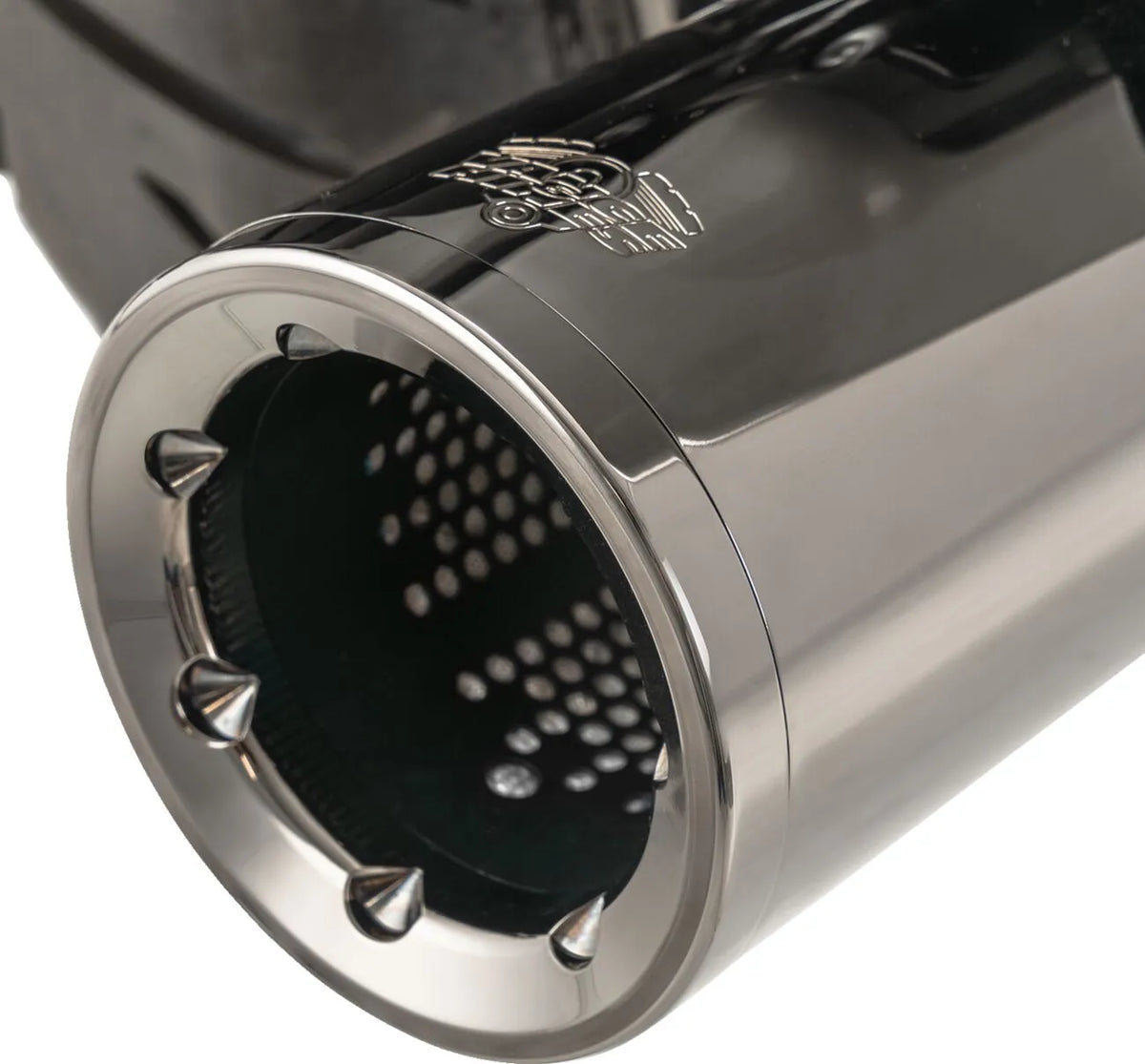 Vance & Hines Hi-Output Slip-On Mufflers – Dark Chrome – 16468