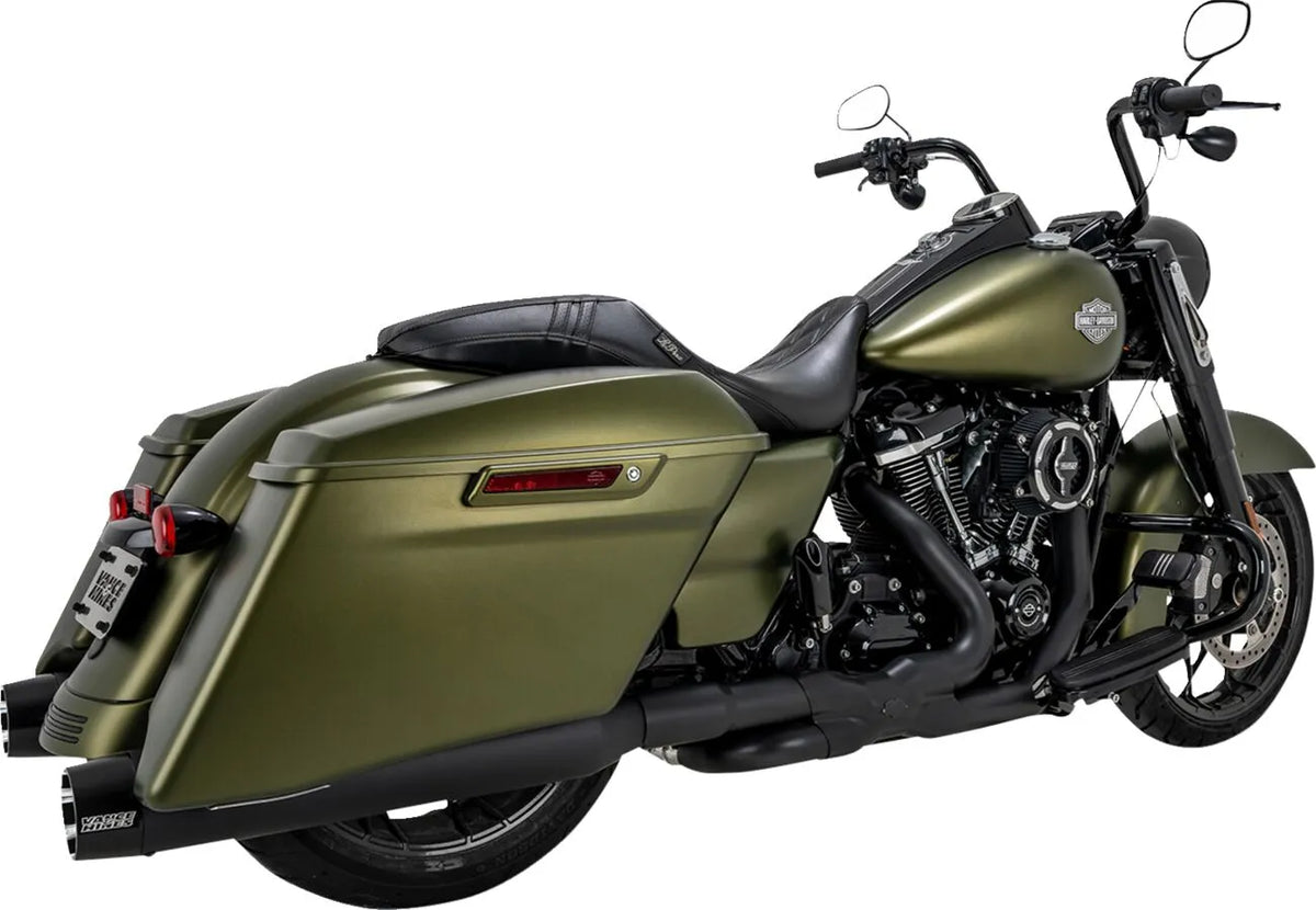 Vance & Hines Blackbird 450 Slip-On Mufflers – Black, Matte, Ceramic – 46792