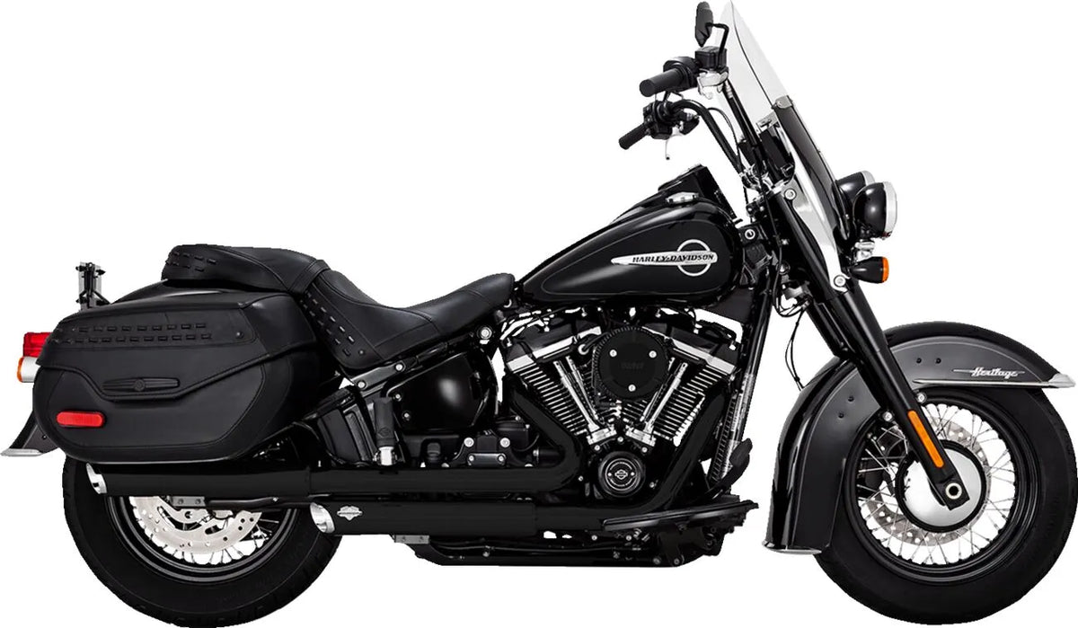 Vance & Hines Twin Slash Slip-On Mufflers – Black – 46379