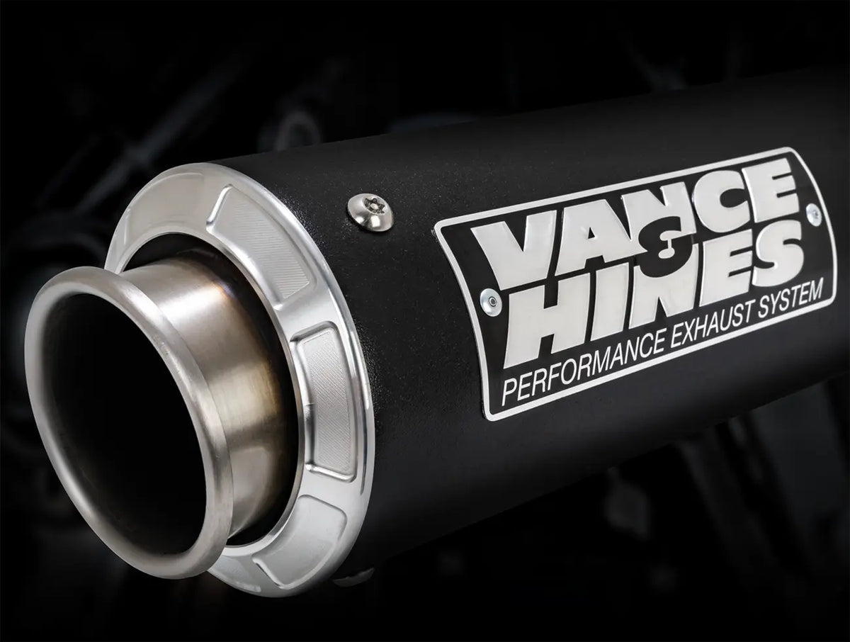 Vance & Hines Supersport Slip-On Muffler – Wrinkle Black – 46746