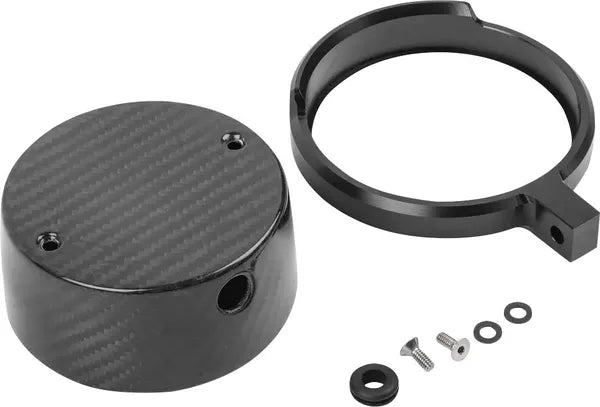 Thrashin Softail gauge relocation kit black alternate front