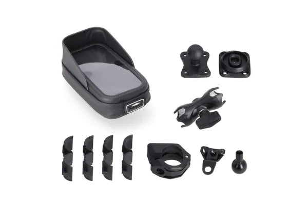 SW-MOTECH Universal GPS mount kit with Phone Case — GPS.00.308.35100