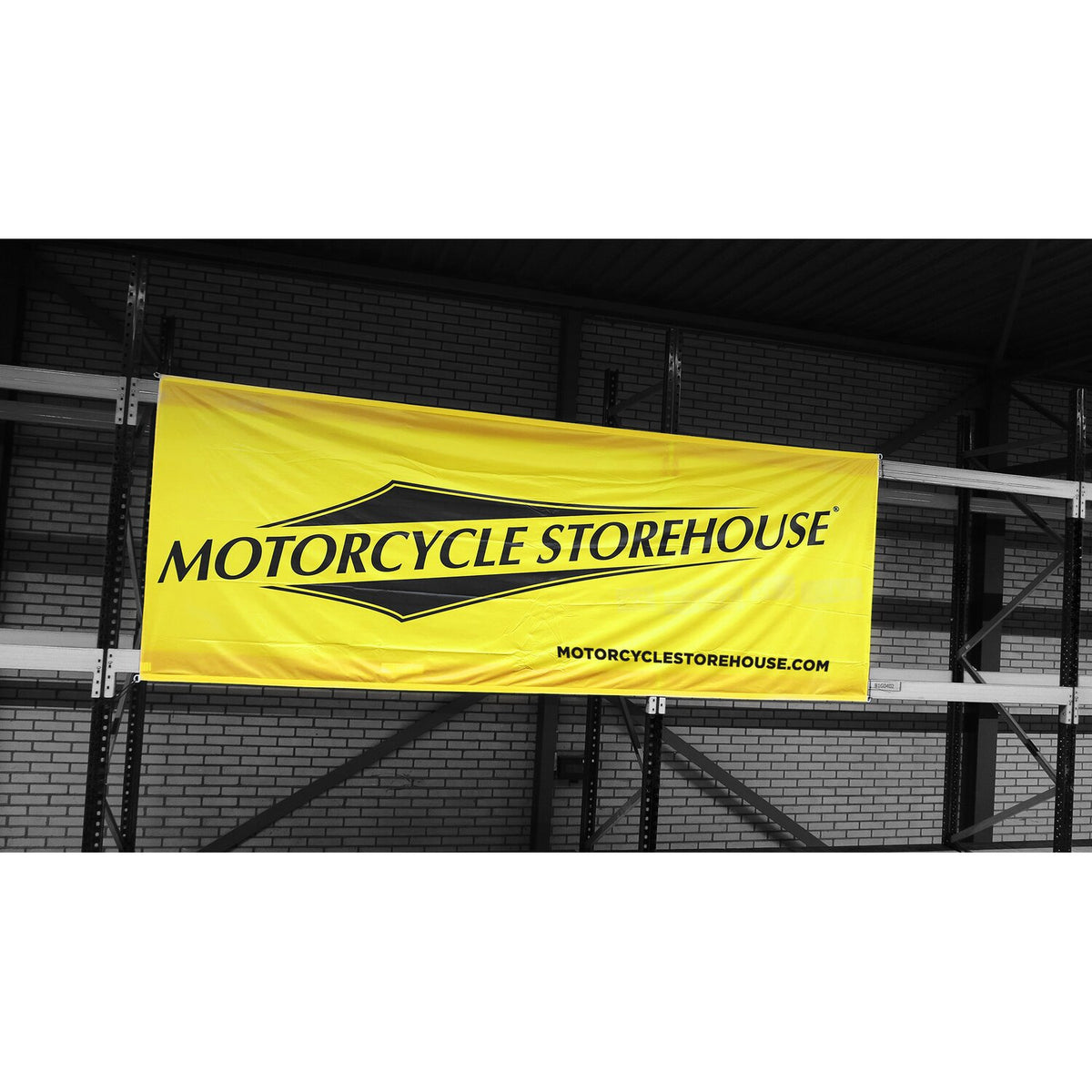 Motorcycle storehouse, logo event banner