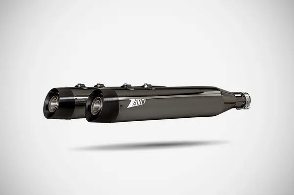 Zard 4.5 Inches Slash-Cut Slip-Ons Muffler for HD-TOURING E5 — ZHD035S10SAO-CB