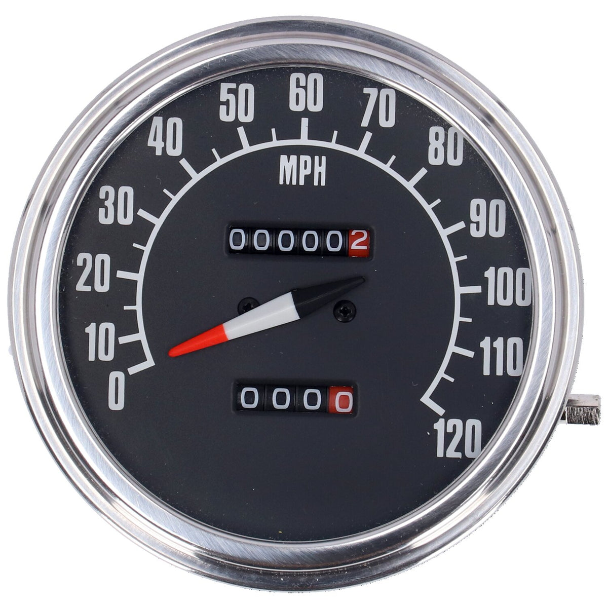 FL speedometer, '74-84 face', black. 1:1 mph