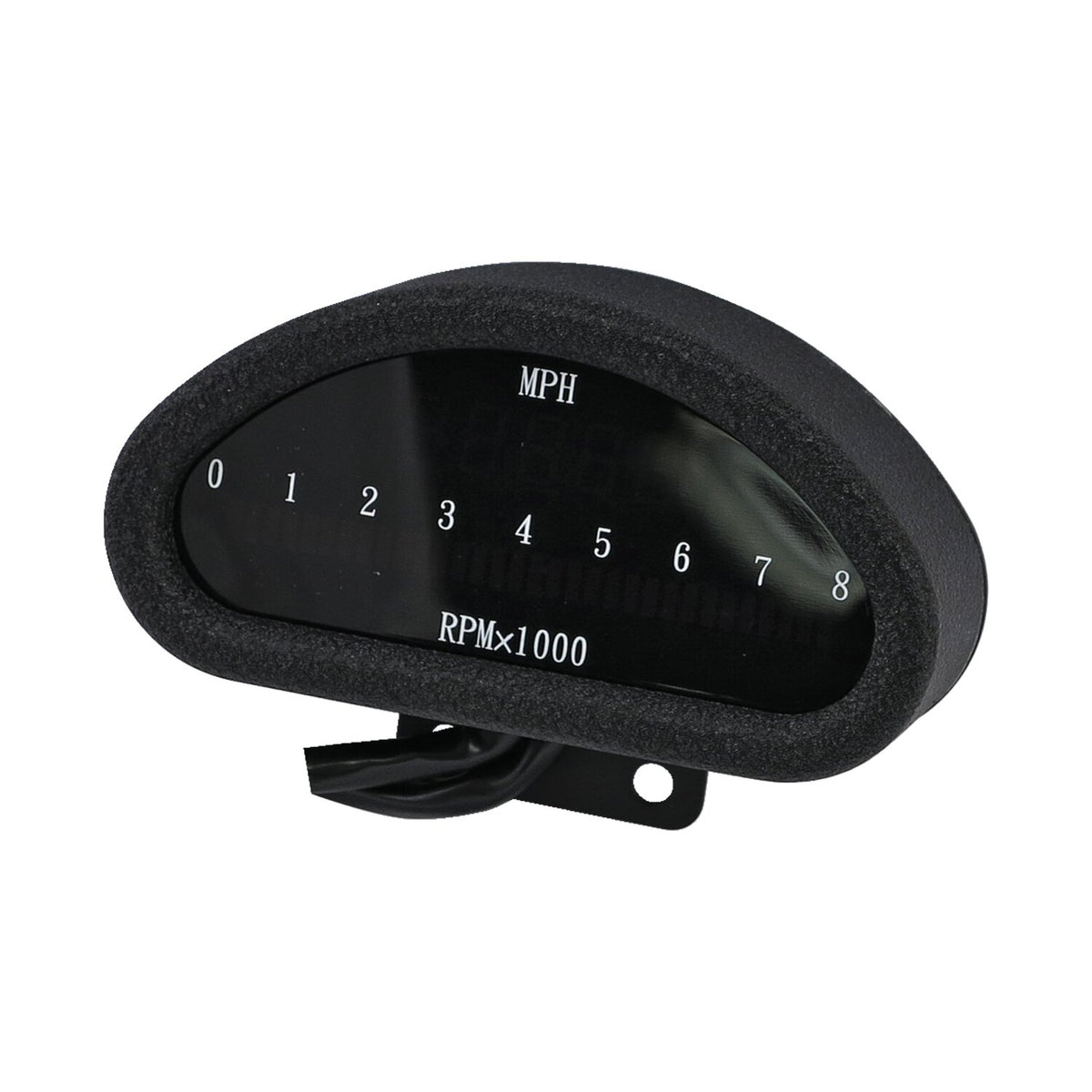 Electronic cnc aluminum speedometer (kmh) black