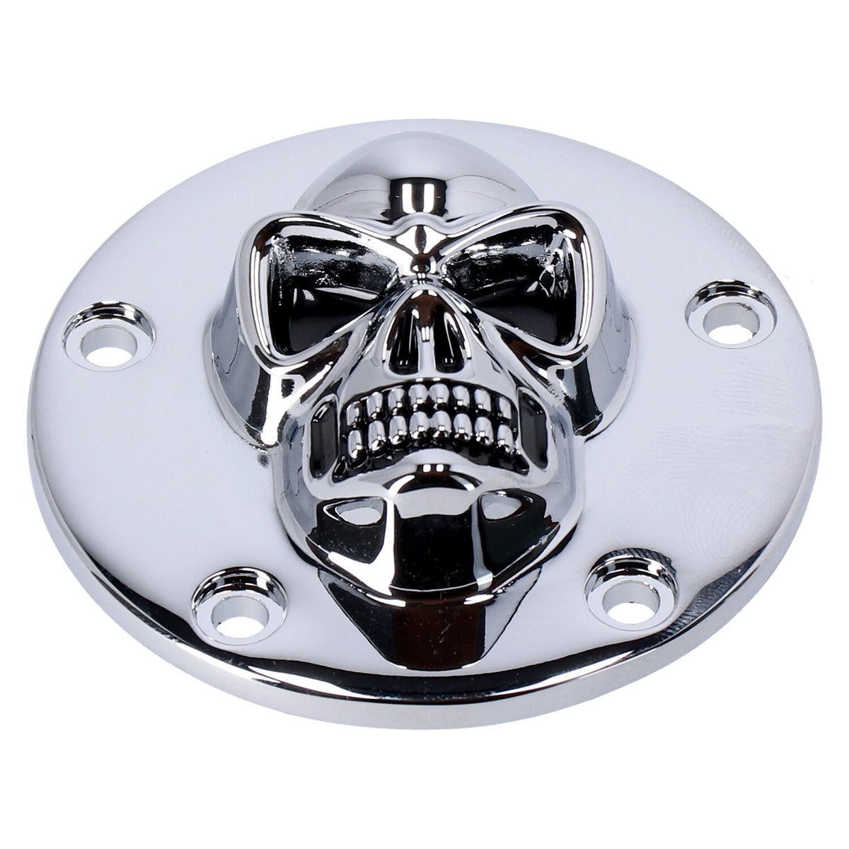 Skull point cover 5-hole. Chrome