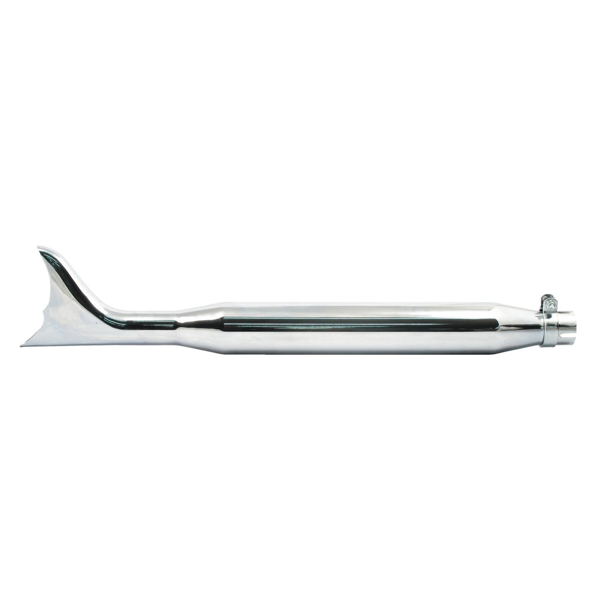 Batwing Fishtail universal muffler 30" long chrome