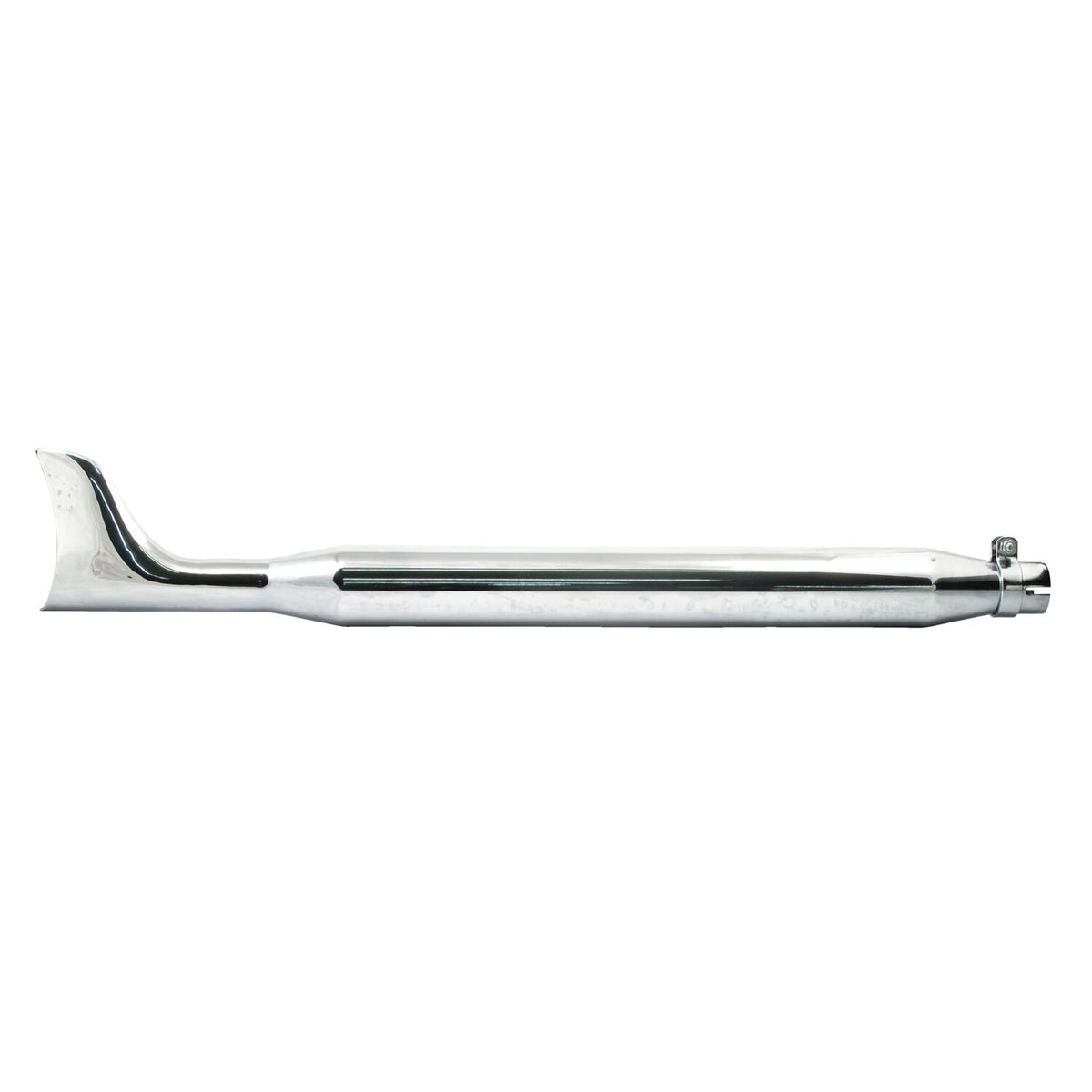 Fishtail universal muffler 36" long chrome