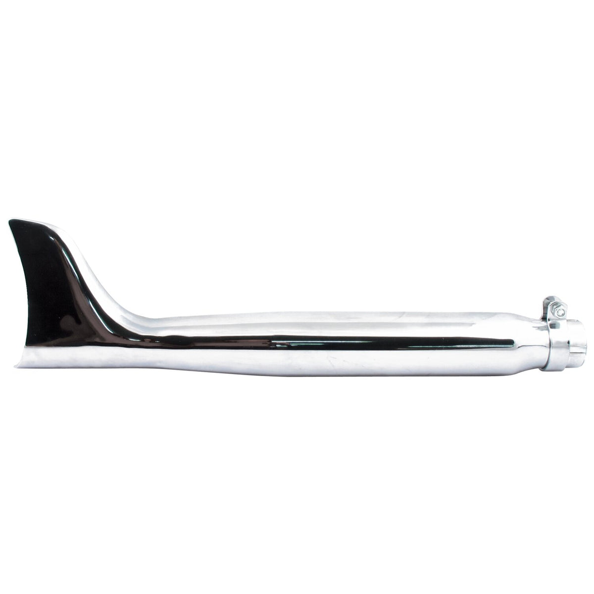 Fishtail universal muffler 22" long chrome