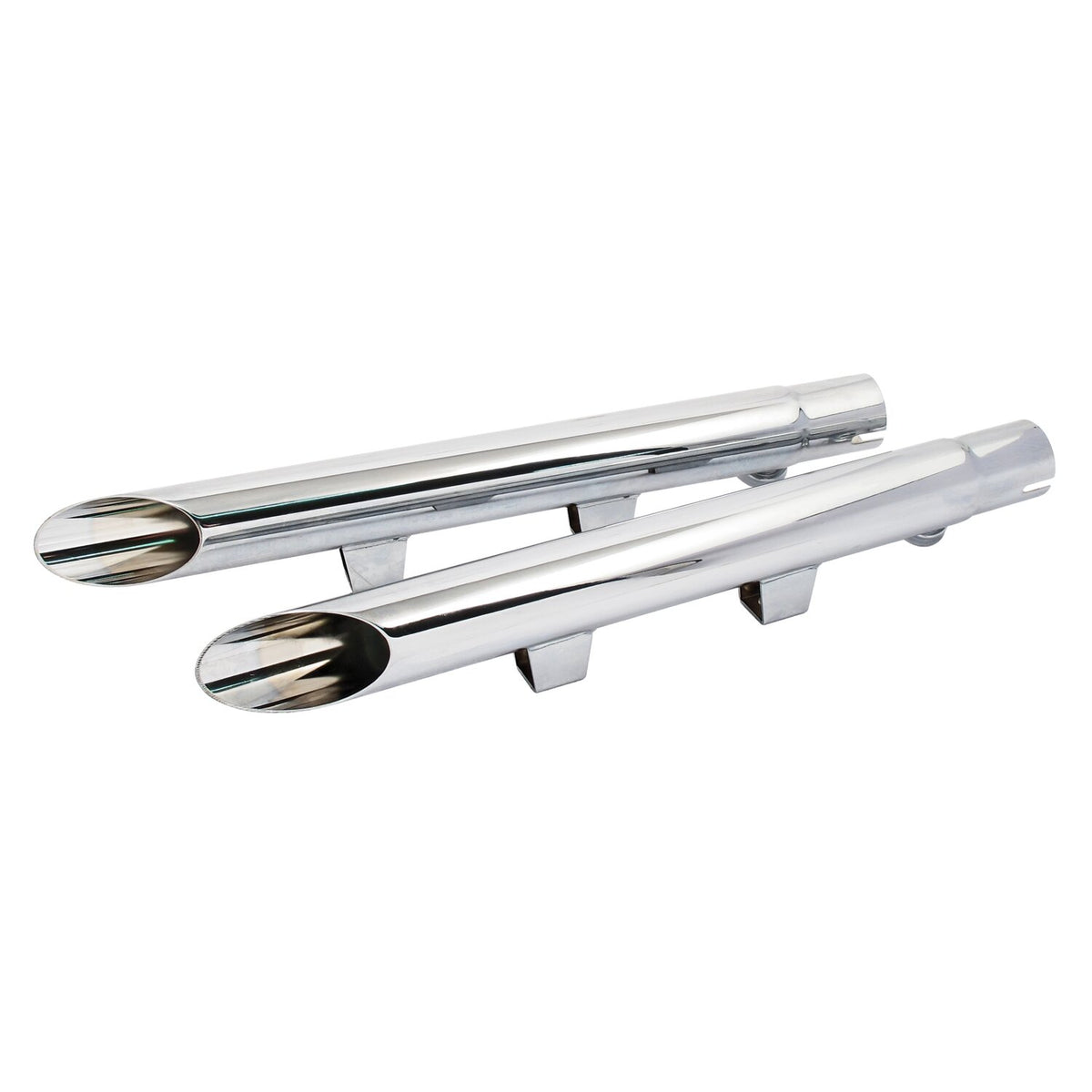 2" Drag Pipe slip-on extension set chrome