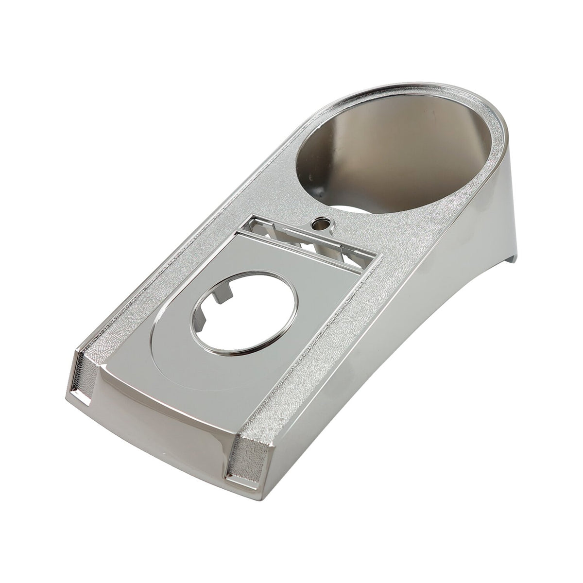 Die-cast aluminum dash cover, 00-10 style. Chrome