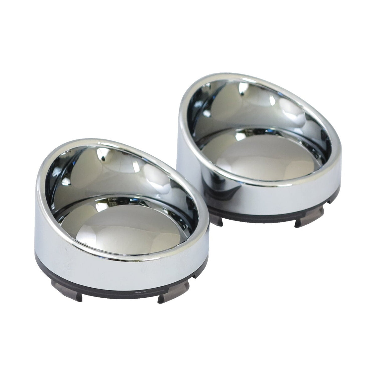 Turn signal lens set with visor. Mirror light smoke lens