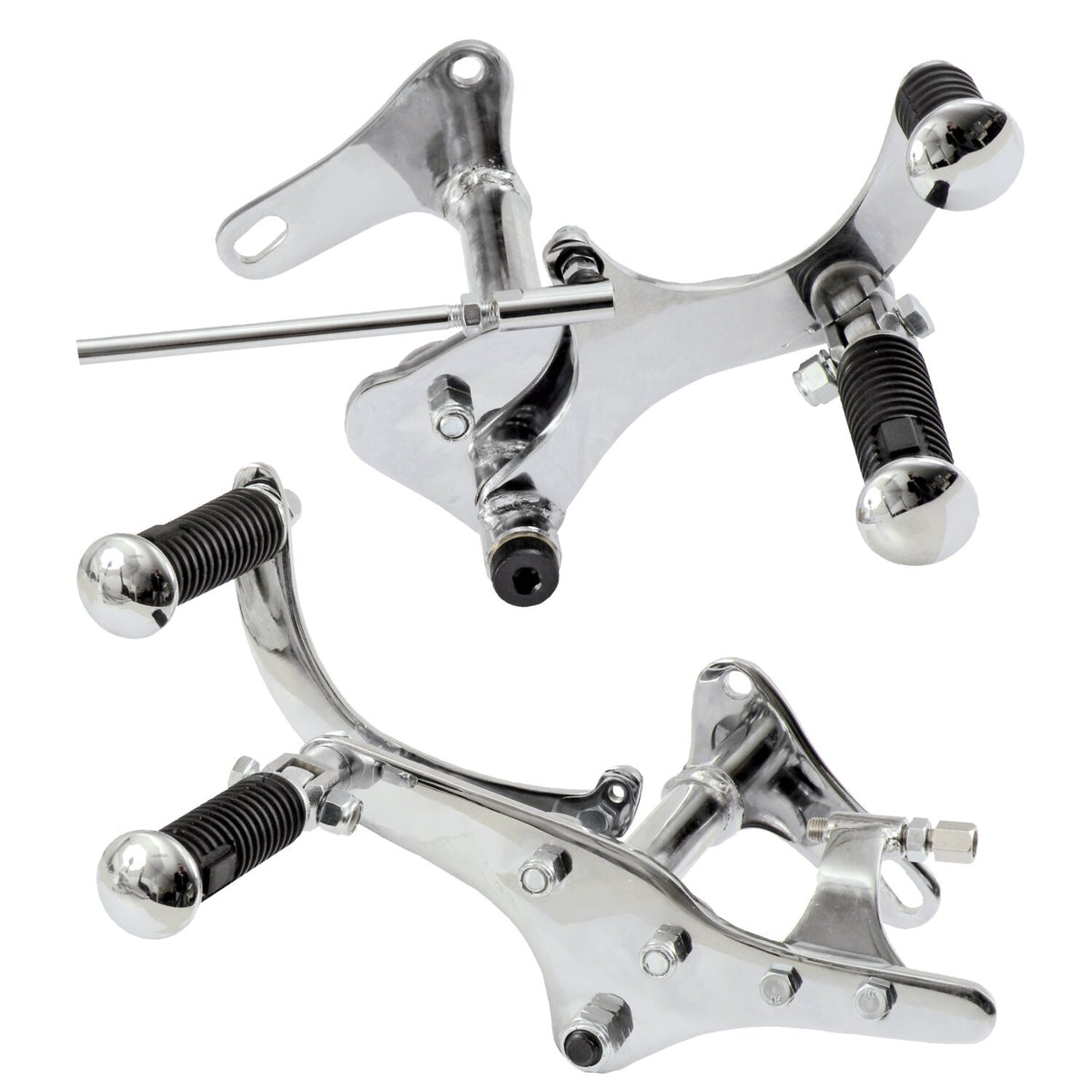 54-74 XL Sportster forward control kit. Chrome