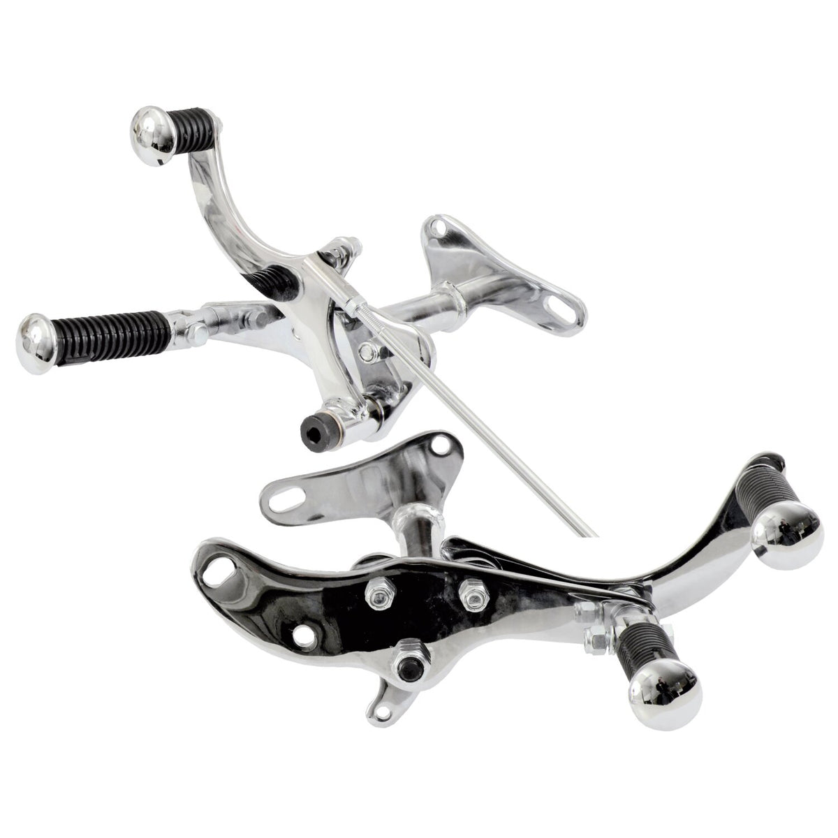 79-E84 XL Sportster forward control kit. Chrome