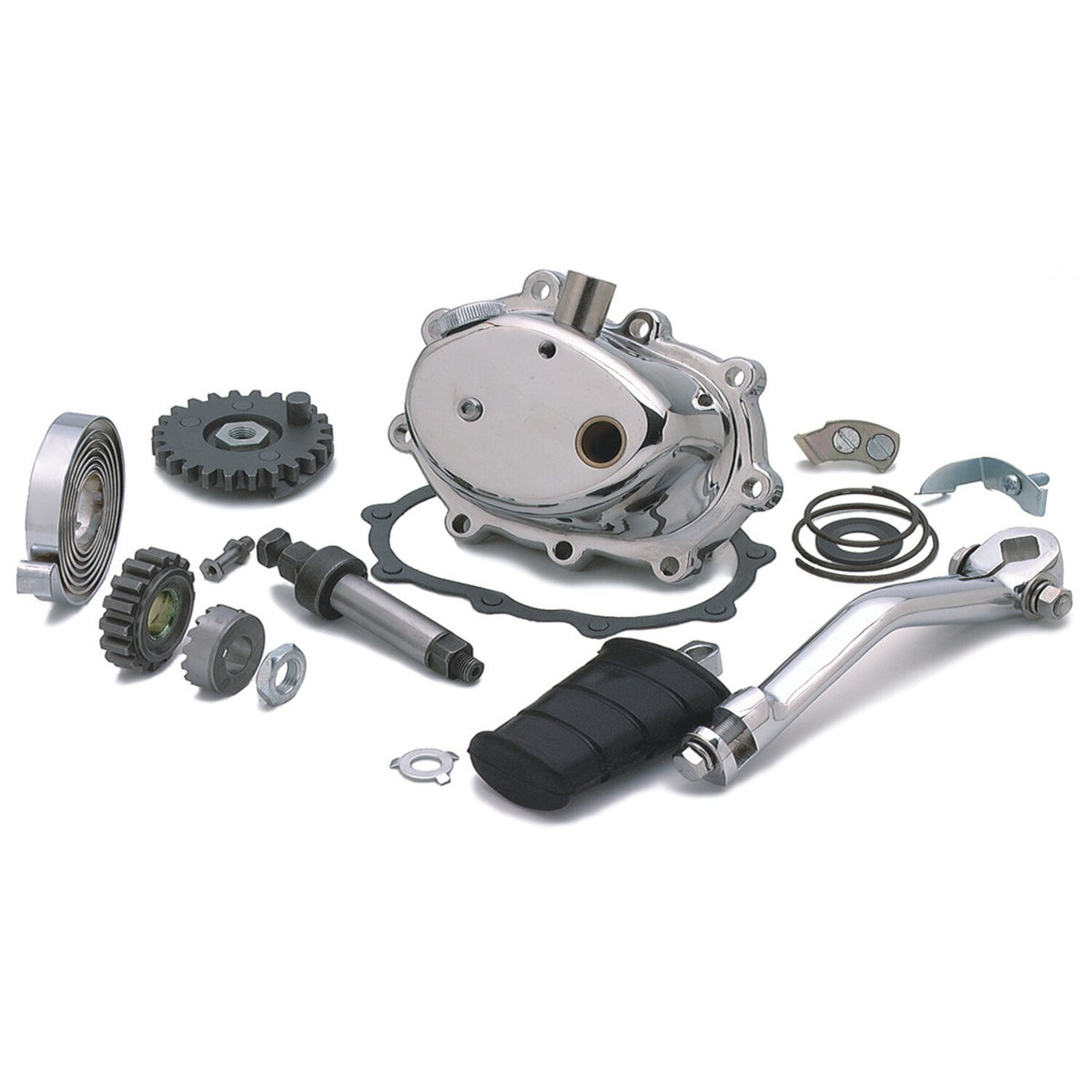 Kickstart kit, 4-speed. Chrome