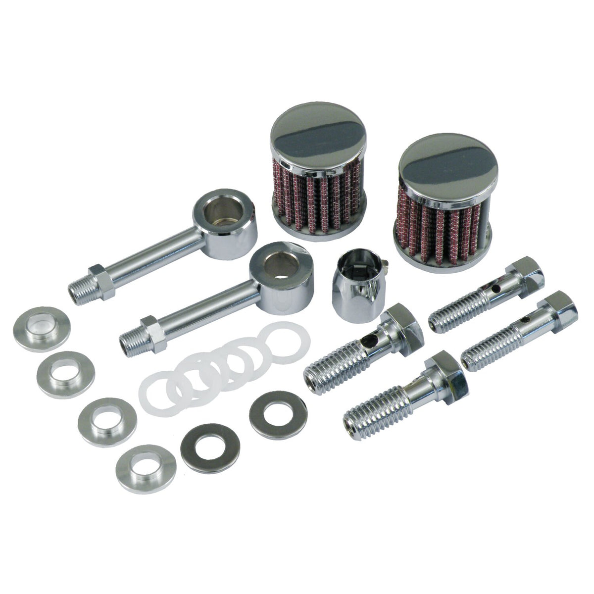Dual mini 'power filter' breather kit