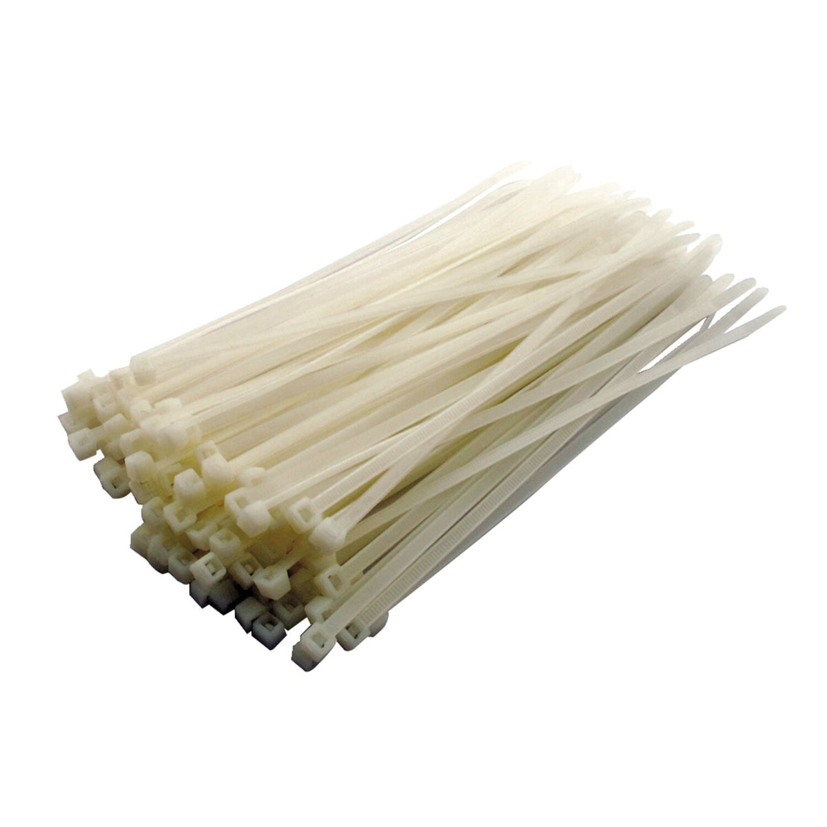 MCS, cable straps. 8" (20cm). White